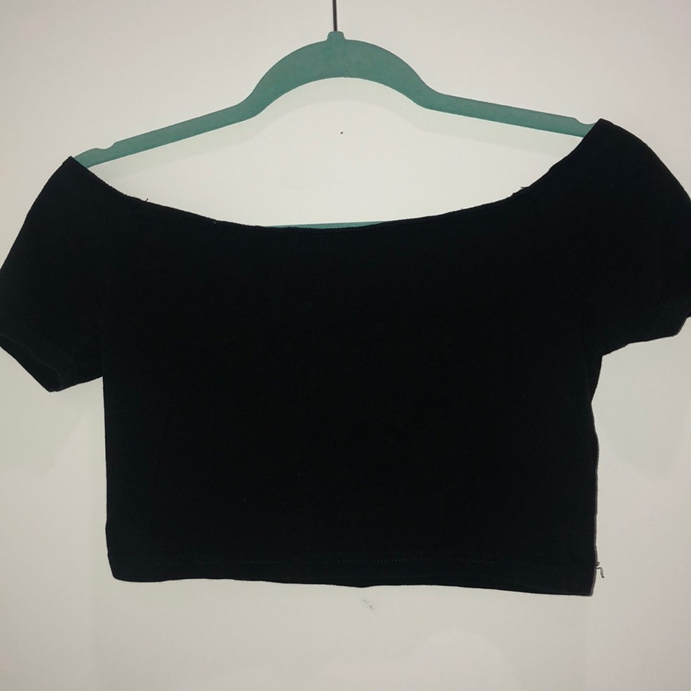 ASOS Off the shoulder black top